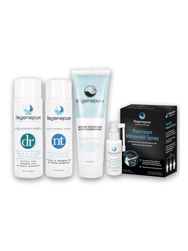 Regenepure Kit ( DR + NT + Cond+ Minoxidil) Hair Care Products Hair care